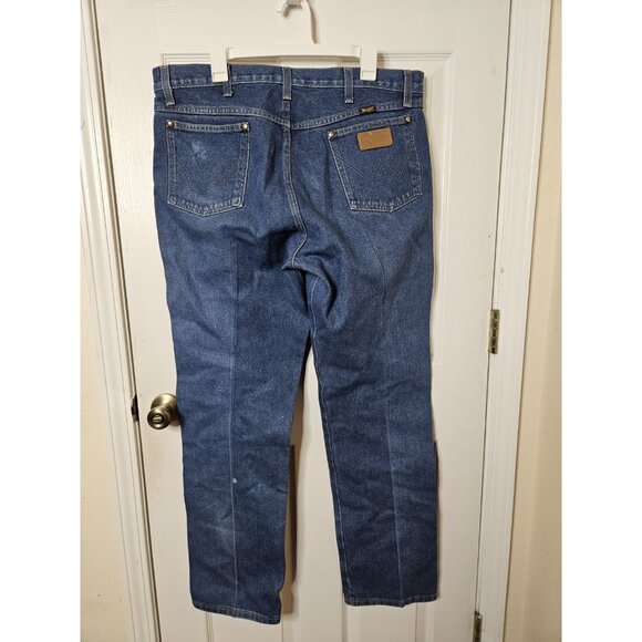 Wrangler Jeans Mens 38x34 1013MWZPW Cowboy Cut Original Fit Blue jeans - Picture 6 of 11